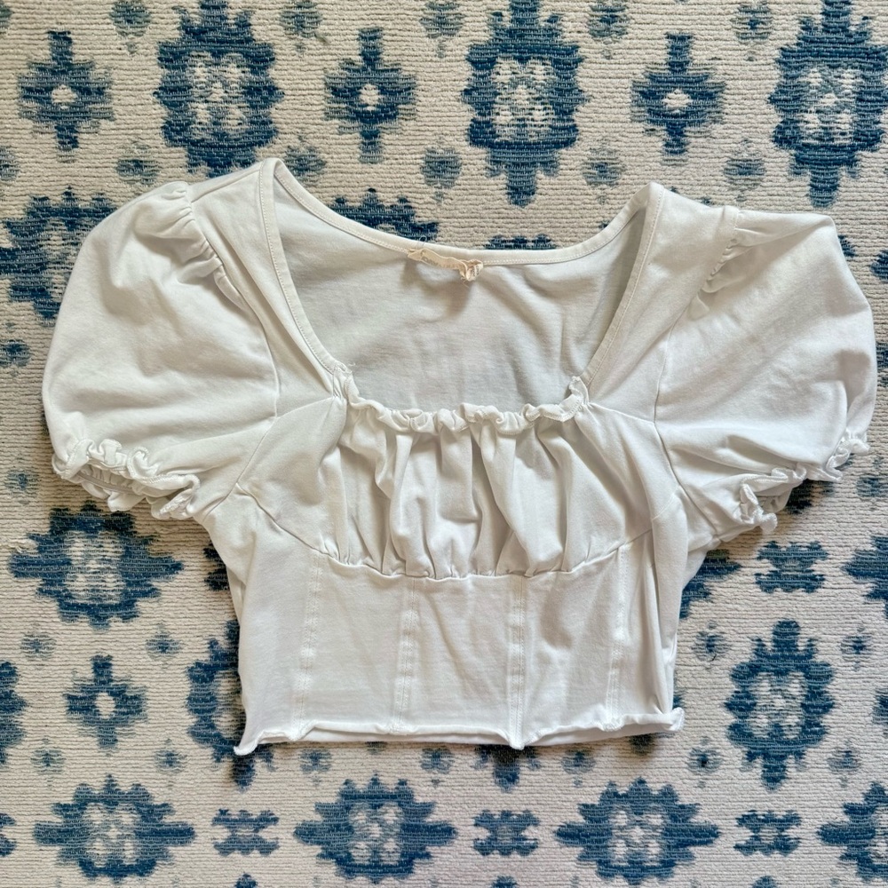 Vintage Blouse Cropped Top ( S) - Fashion Nova - Vintage- Inspired!
